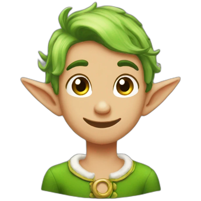 elf twink blushing emoji