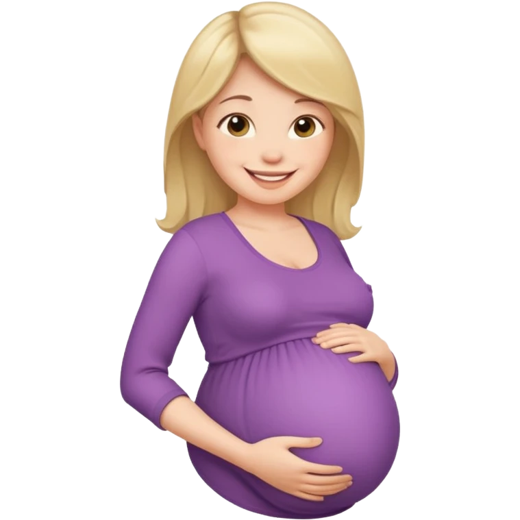 Una mamá embarazada emoji