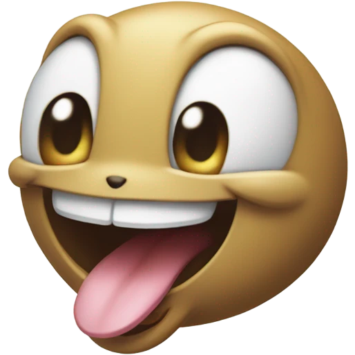 Playful Pokémon with tongue out emoji