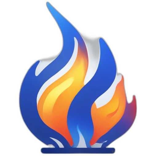 Jira logo on fire emoji