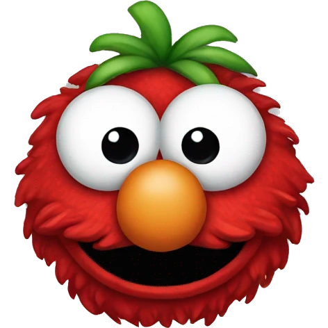 Cute Elmo head emoji