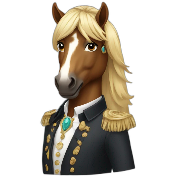 fashionable spirit horse emoji