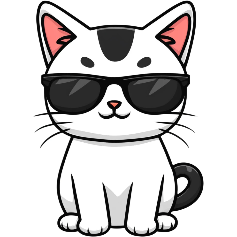 cat wearing sunglasses emoji