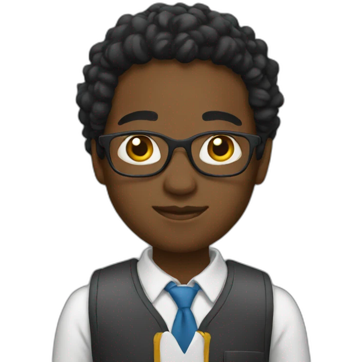 Black student emoji
