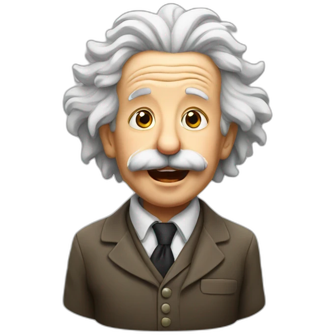 Einstein speaking german emoji