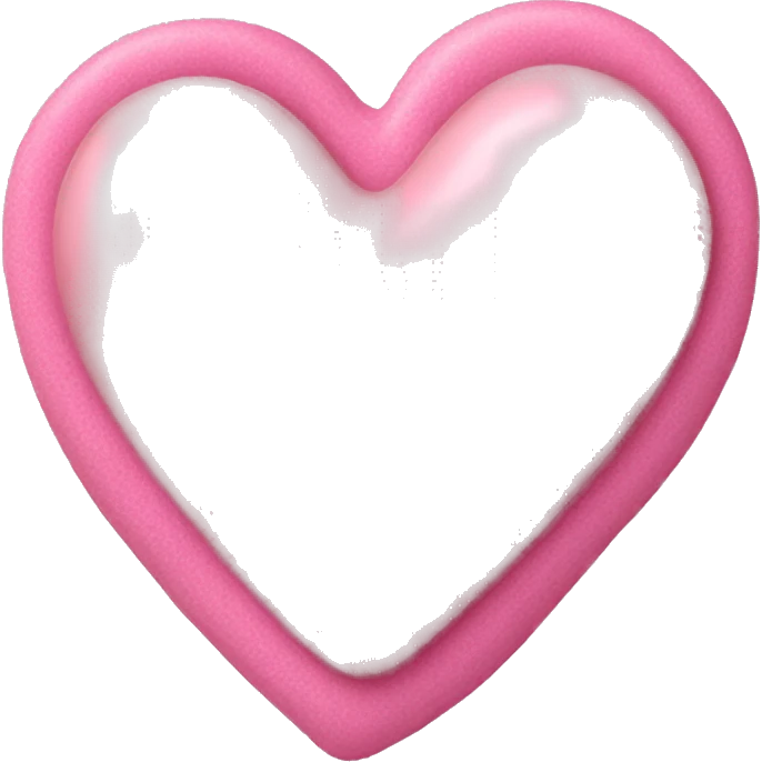 Pastal pink heart  emoji