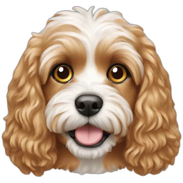 Cavapoo dog emoji