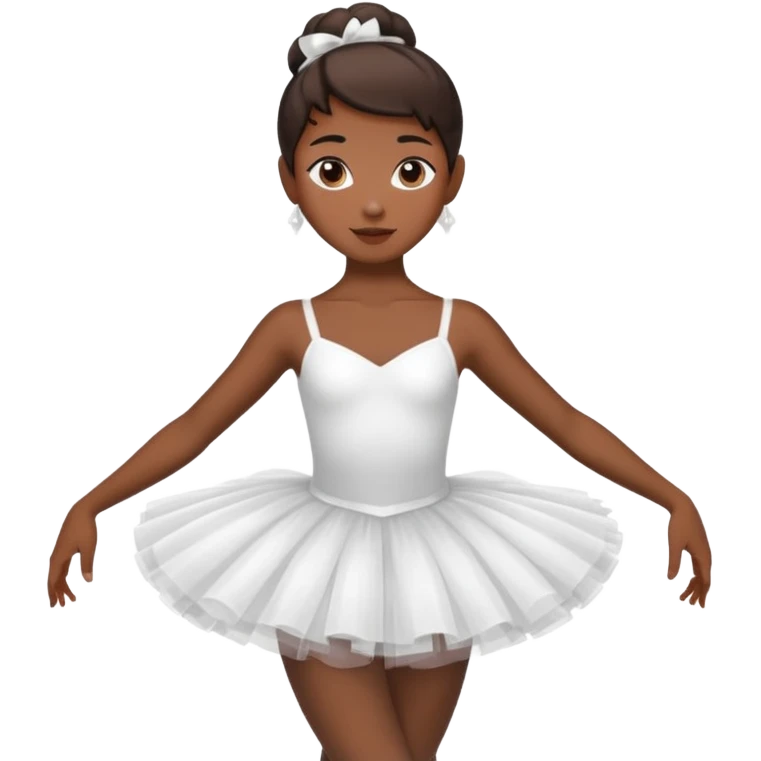 ballerina dark brown emoji