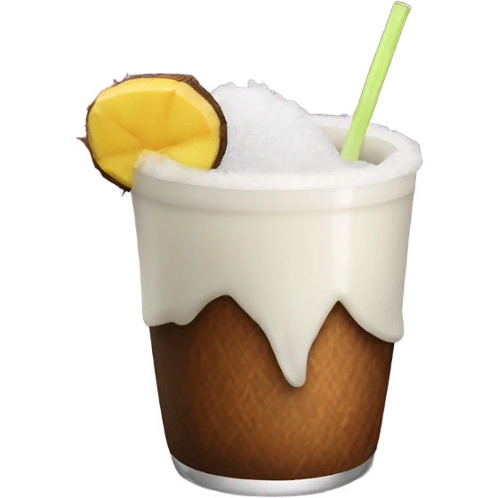 Drink made out of coconut emoji