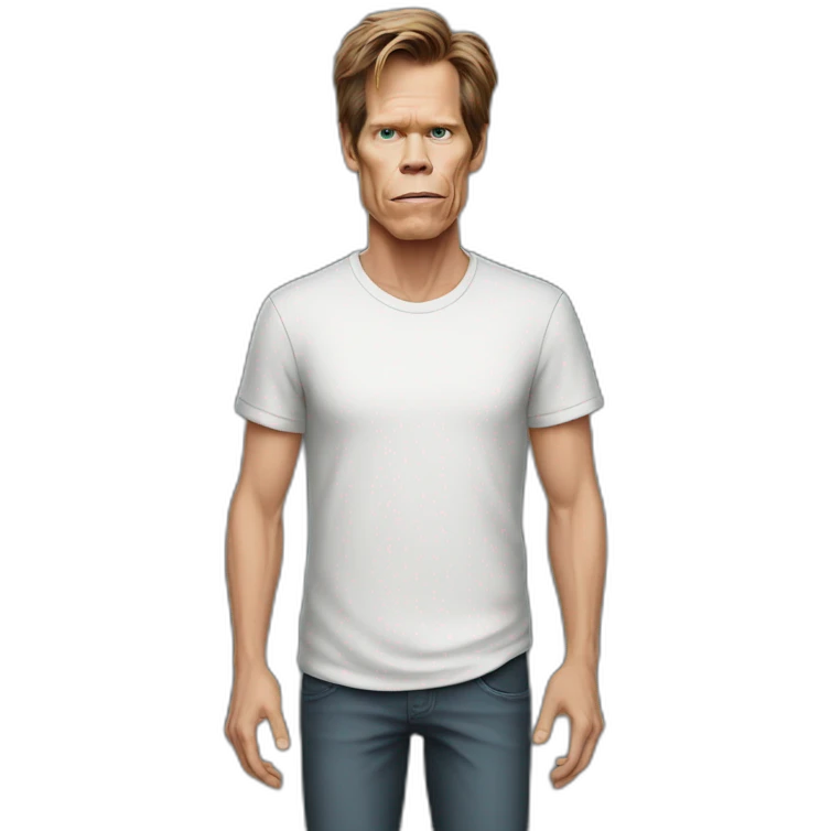 kevin-bacon cartoon wearing shirt emoji