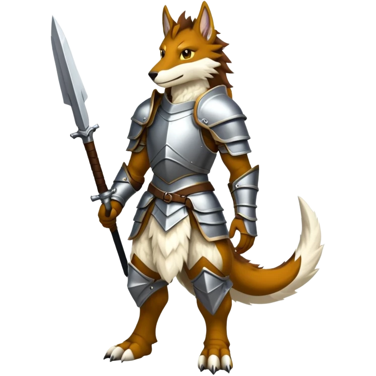 Sergal-furry, full body emoji