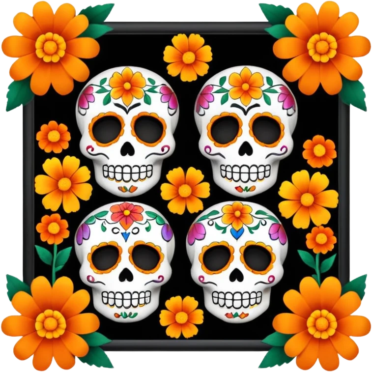Mexican day of the dead emoji