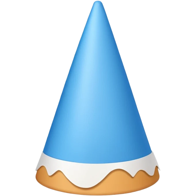 blue birthday hat emoji