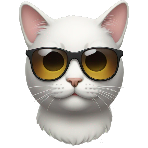 Cat with sunglasses emoji