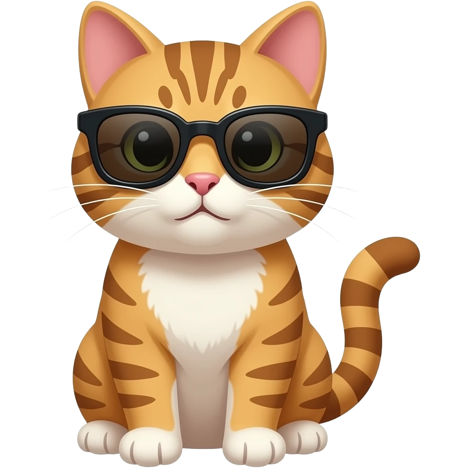 Cat wearing sunglasses emoji