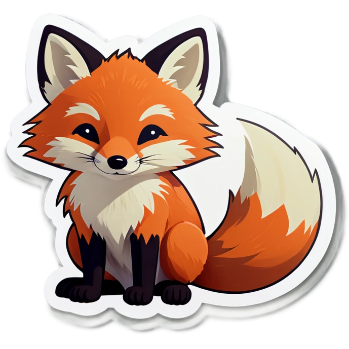 Tiny fox shy emoji