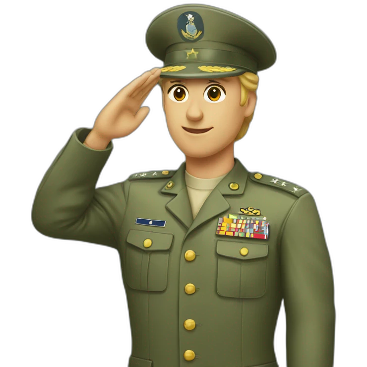 military salute emoji