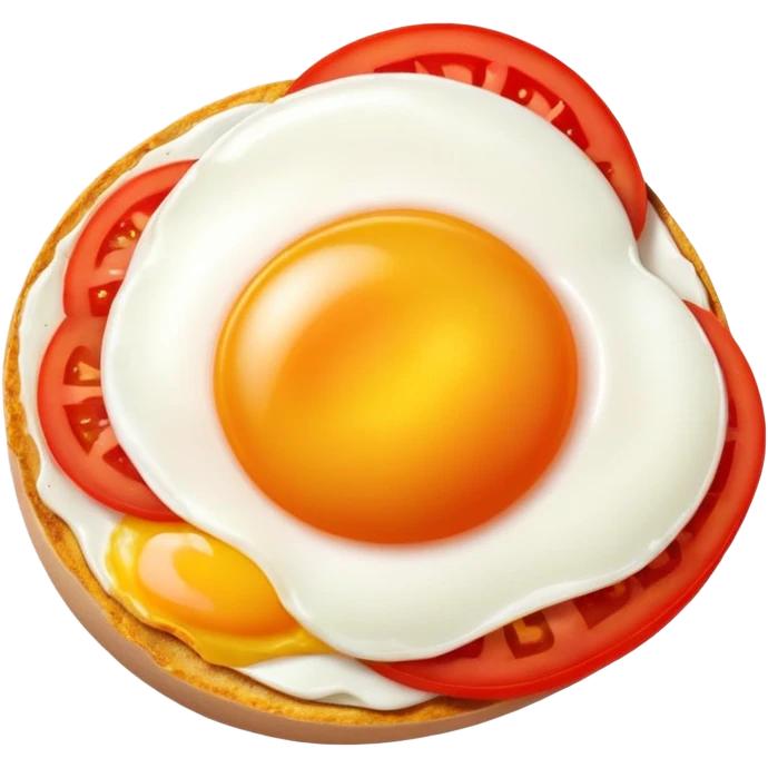Egg and tomato  emoji