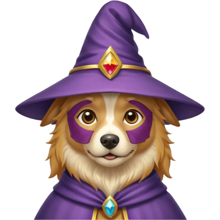 Dog wizard emoji