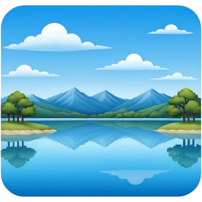landscape lake in Texas emoji