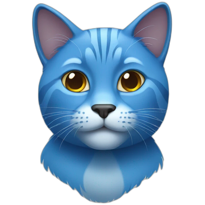 Blue cat emoji