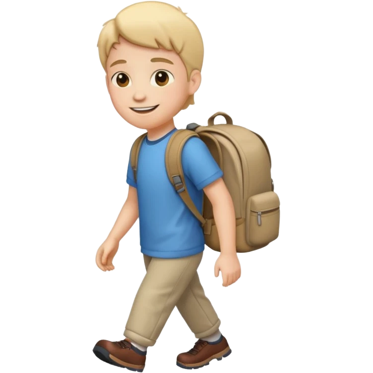 someone walking to school show school emoji