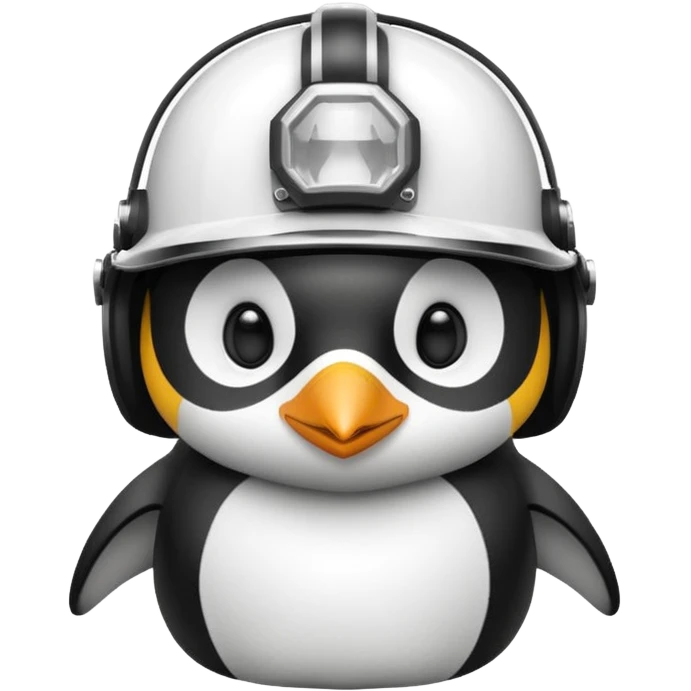 penguen kasklı emoji