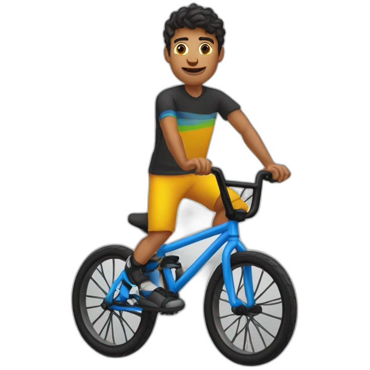 joris daudet who is doing bmx emoji