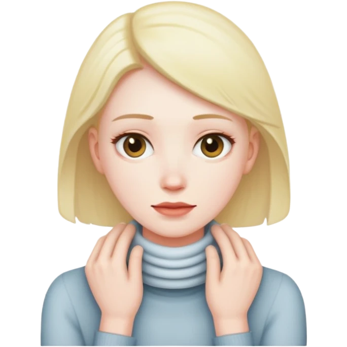 guy with hands around his neck emoji