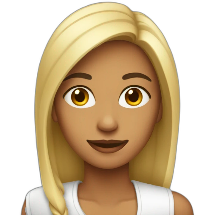 Cara mujer mulata emoji