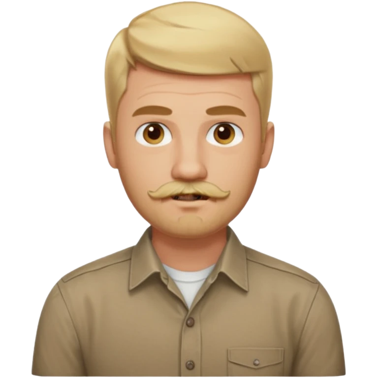 short blond hair clean cut mustache and beard 5ft 9 140lbs titian emoji