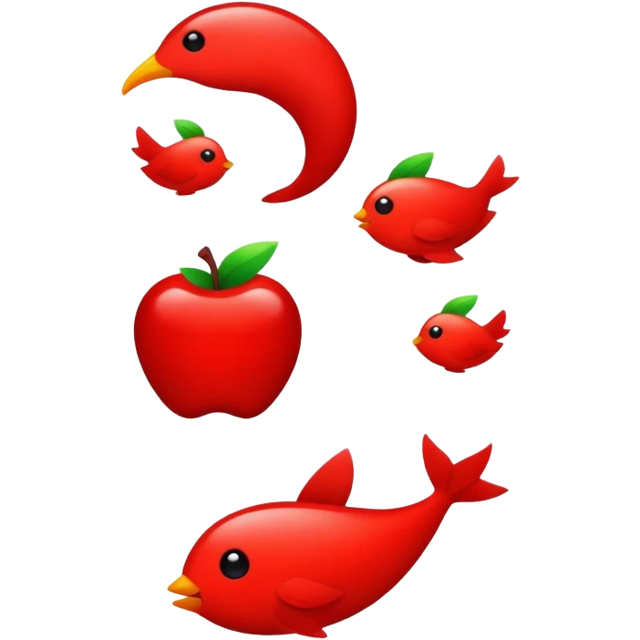 Red aesthetics emoji