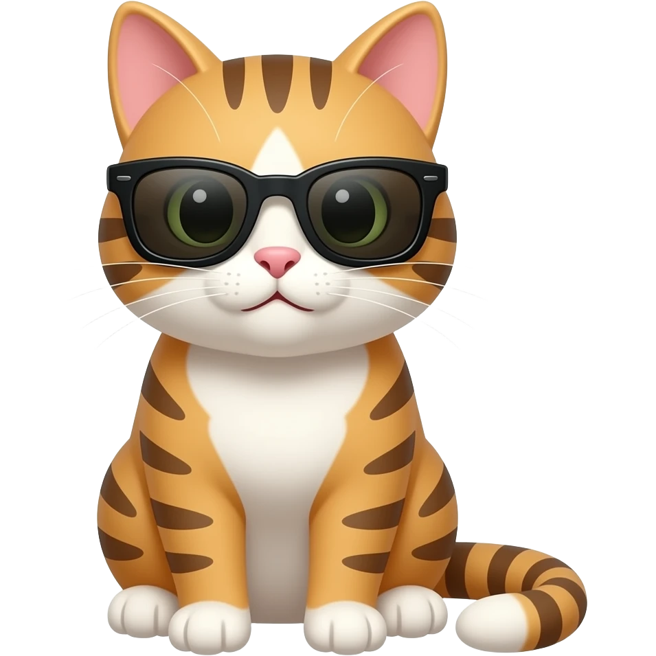 Cat wearing sunglasses emoji
