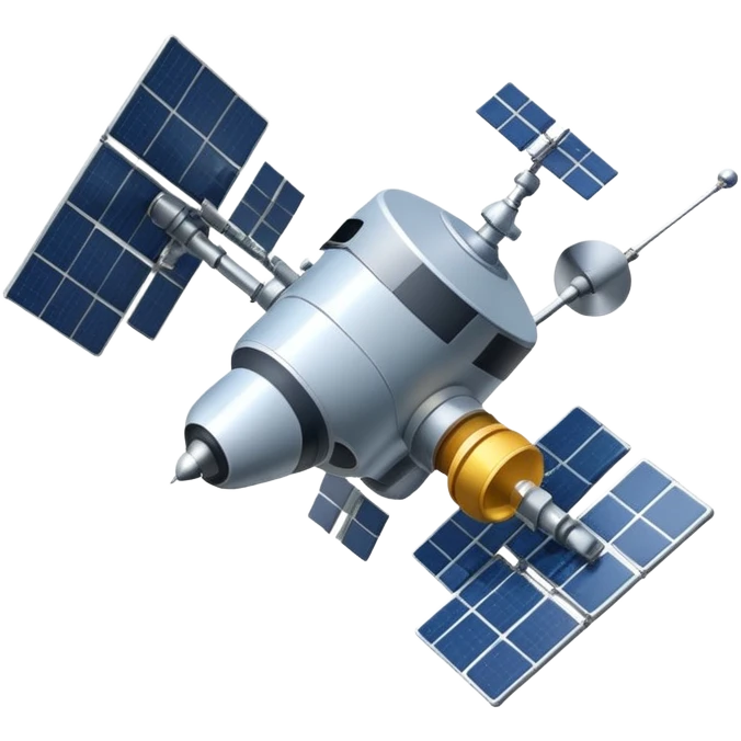 A satellite labeled "NEWS" emoji
