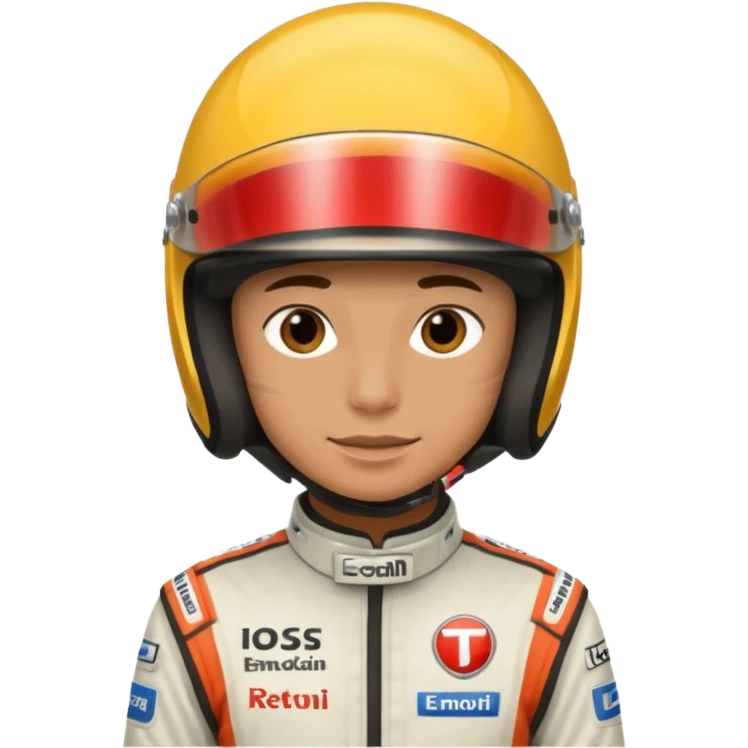 car racing driver
 emoji