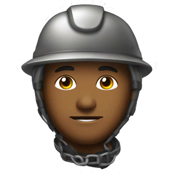 MINERO con casco emoji