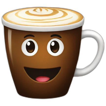happy coffee emoji