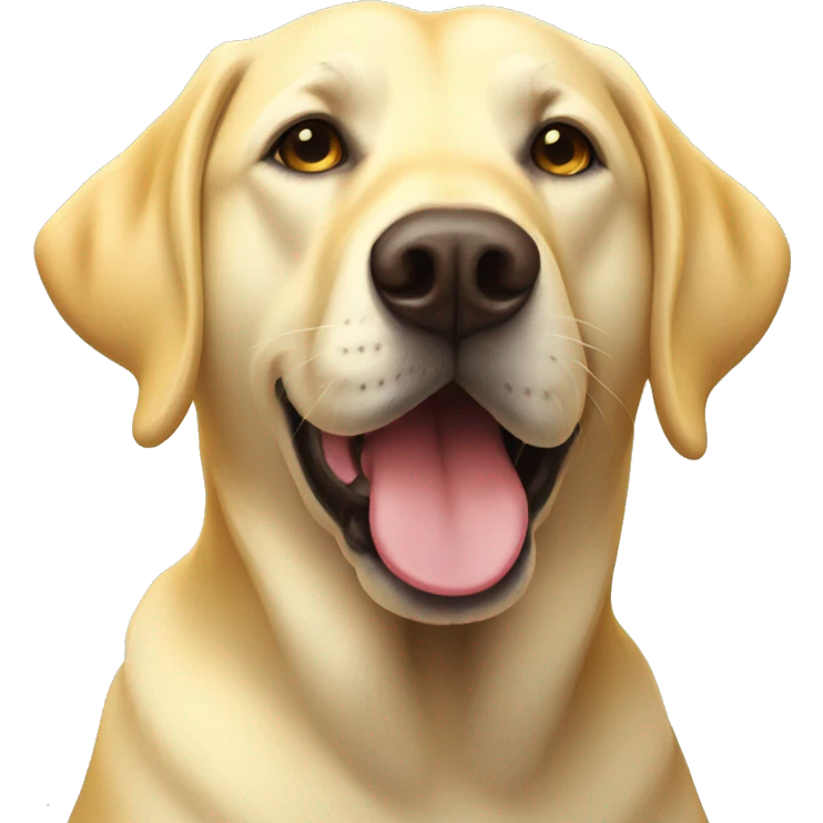 yellow lab in the sun emoji