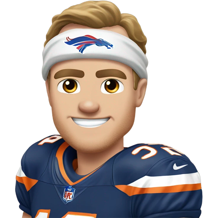 Broncos quarterback Bo Nix beating buffalo bills quarterback Josh Allen emoji