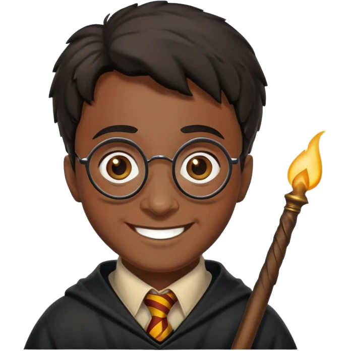 Black harry potter emoji