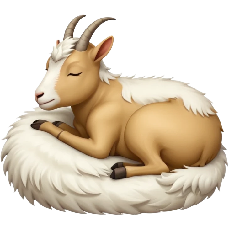 The sleeping goat emoji