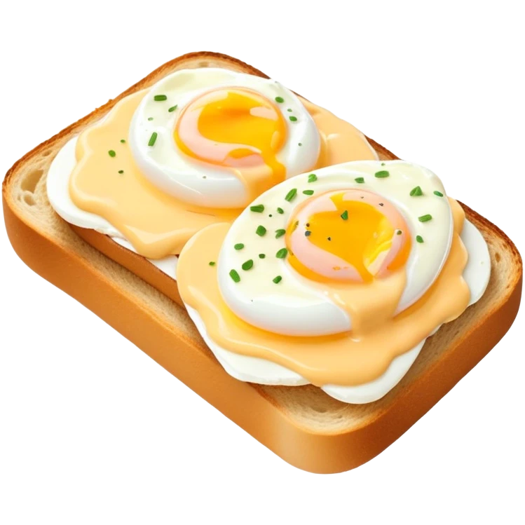 eggs royale on sourdough bread emoji