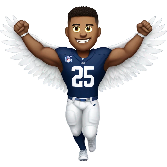 Saquon Barkley as an eagle emoji
