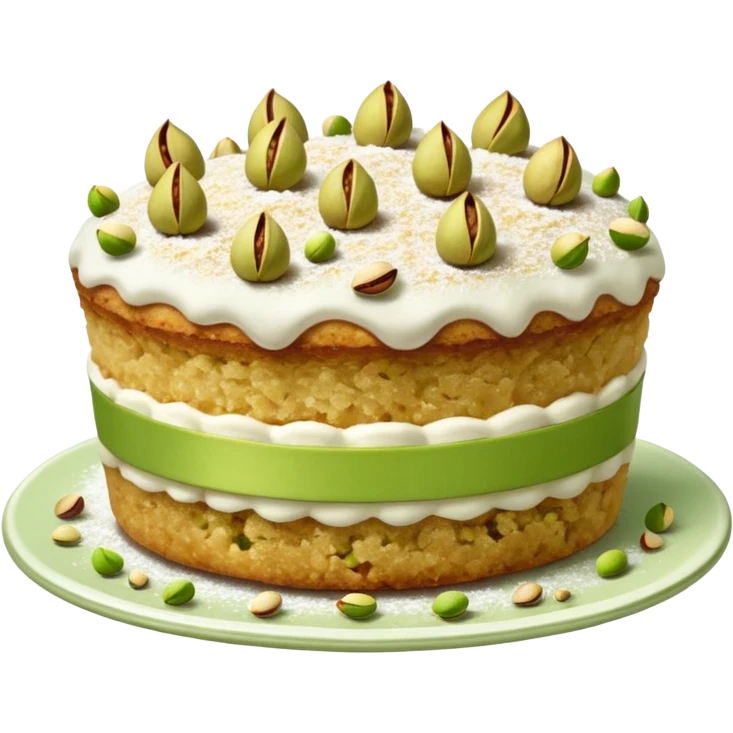 Pistachio Crumble Cakes emoji