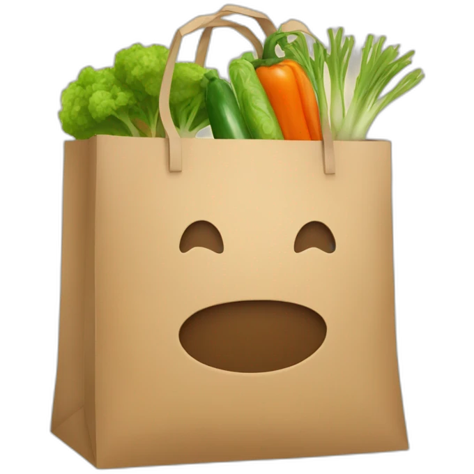 shopping_bag_vegetable emoji
