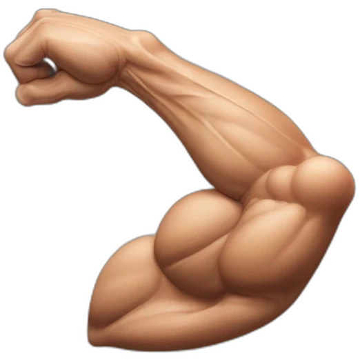 REALISCTIC MUSCULE ARM  emoji