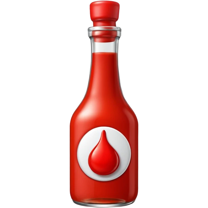 sauce bottle red emoji