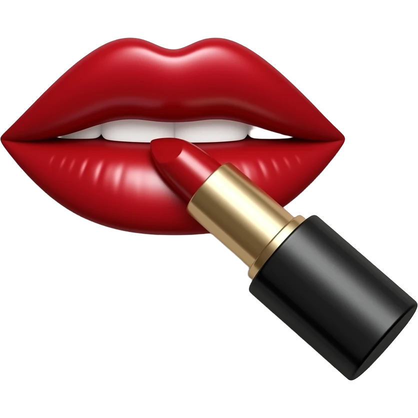 napkin with lipstick on it emoji