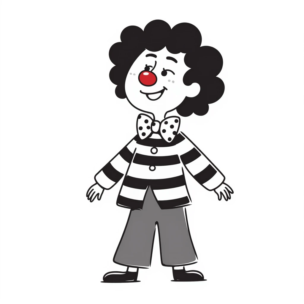 bright clown with red nose emoji
