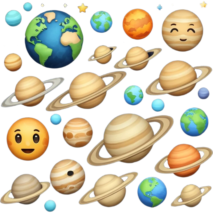 12 planets emojis emoji